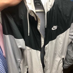 White nike weather jacket